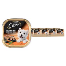 Cesar 西莎風味餐盒 Set 精選鮮肉 低熱量 營養均衡 專為毛孩設計, 南法野菜燉雞, 100g, 24罐