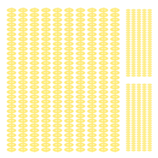 오비크 30공 바인더 라운드 루즈링 20개입, 12mm, 옐로우, 1개