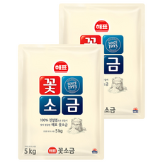 해표 꽃소금, 5kg, 2개