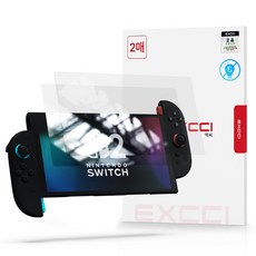 EXCCI 抗藍光亮片 2.5D圓弧邊緣鋼化玻璃螢幕保護貼 2片組, 1套, 單一商品, 透明