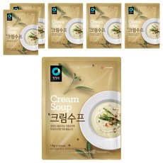 청정원 크림수프, 1kg, 6개