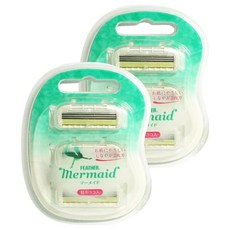 FEATHER 600FM-3 美人魚女性用除毛刀片, 3入, 2個