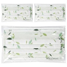 無藏生醫 成人醫療口罩 插畫款, 悠悠一抹綠, 5片, 3包