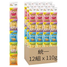 統一 科學麵 小心點兒 原味 五連包, 110g, 12組