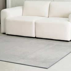 inroom Plain Soft 系列 素色短毛長方形地毯 - 高密度毯面，質地細膩柔軟，加密包邊設計, 灰色, 150 x 100cm