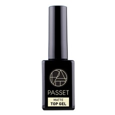 PASSET 霧面美甲頂膠, 透明, 1瓶, 10ml