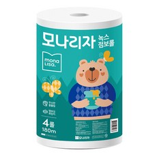 mona LISa. 雙層大捲筒衛生紙 180m, 4入, 1個