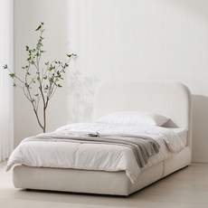 우아미가구 샌더 아쿠아텍스 패브릭침대 프레임 방문설치, 아이보리