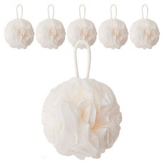 Pernoel 緻密柔軟懸掛式泡泡淋浴球套裝, Ivory, 3個, 2個裝