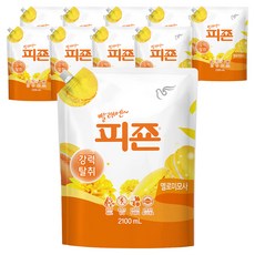 피죤 프리미엄 섬유유연제 옐로미모사 리필, 2.1L, 1개입, 10개