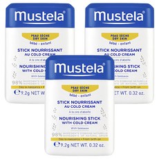 mustela 慕之恬廊 慕之幼高效唇頰雙護膏 通用版, 3個, 9.2g