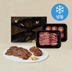 소고기 양념 LA갈비 900g + 언양식 소불고기 900g 혼합세트 (냉동), 1세트
