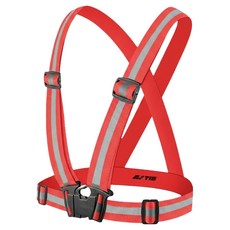 X밴드 안전 반사조끼, 레드, 1개