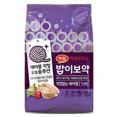 밥이보약 전연령 고양이 기능성 사료, 헤어볼, 3.4kg, 1개