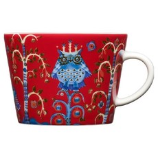 이딸라 따이가 커피 카푸치노 컵 200ml, 빨간색, 1개