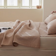 마틸라 이브정원 피그먼트 이불겸패드, 핑크베이지