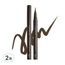 FORENCOS Tattoo All Proproof 眼線筆 0.6g, 02 深棕色, 2個