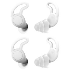 Joinmade 睡眠耳塞 防噪音 防打鼾耳塞 白色, 2套