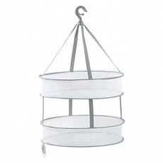 PUSH!居家生活用品 曬衣籃折疊家用晾衣籃曬衣網雙層晾曬籃晾衣網, 北歐風格