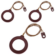 Dr.Feliz-J 便攜式皮革項鍊放大鏡 酒紅色, 3個