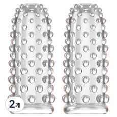 Runzone 手指凸點型矽膠手指成人用品 4mm, 2個, 2入