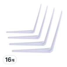 ZioBiz L型層架托 XS, 白色, 16個