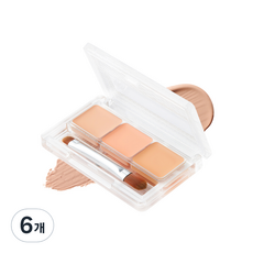 CEZANNE Palette遮瑕膏 4.5g, 混色, 6個