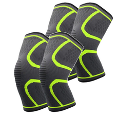 씨오브비 고탄력 스포츠 무릎 보호대, 그린, 2개