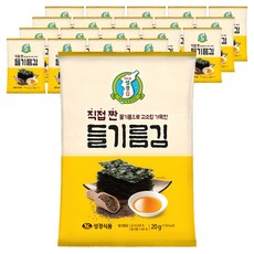 지도표성경 직접 짠 들기름김, 20g, 20개