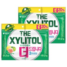 오리온 깔끔한 더 자일리톨, 61g, 4개