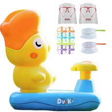 River Fox 抓鴨子飛行盤 兒童朋友遊戲玩具, 黃色, 1個