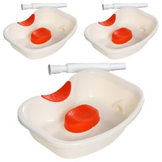 Feliz J 病患用洗髮盆, 3個, 白色