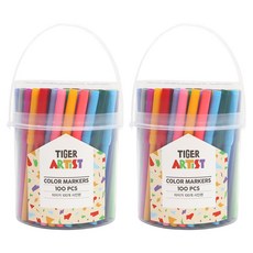 MY LITTLE TIGER 老虎彩色筆, 混合色, 2套