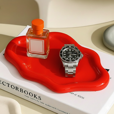 Jutem 珠寶收納擺件室內裝飾託盤, 紅色