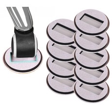 Seulroimusoeng椅子靜音輪固定蓋 圓形, 象牙, 10個