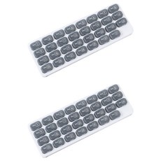 特別商店 藥物日曆 一個月 31天 大型藥盒 黑色, 2個