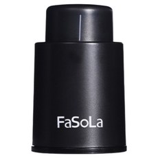 FaSoLa Stary 家用紅酒真空塞, 黑色, 1個
