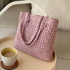 Yarna 優質亞麻Every Bag編織DIY材料包, 303 煙燻玫瑰, 1套