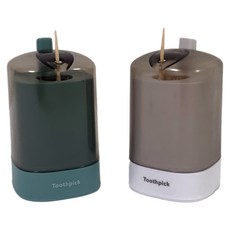 Suasong 單鍵式牙籤筒, 白色, 綠色, 1個