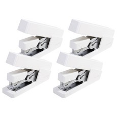 NUSIGN ABS 省力釘書機 NS081, 純淨白, 4個