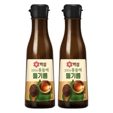 백설 100% 통들깨 들기름, 160ml, 2개