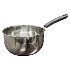 TU 良品 不銹鋼單把湯鍋 18cm, 導熱快 受熱平均, 鴨嘴設計 倒湯不溢出, 把手勾孔設計 收納方便, 不鏽鋼 銀色, 1個