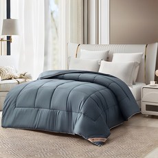 J-bedtime 床寢時光 100%石墨烯發熱可水洗棉被, 莫蘭藍灰