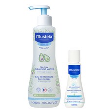Mustella 免沖洗卸妝水 300ml + 溫和卸妝啫喱 50ml 套組, 1組