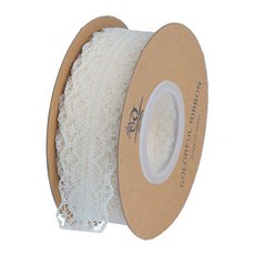 Day Lace 包裝緞帶 3cm, 22m, 象牙白, 1捲