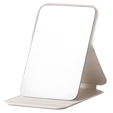 城市漫遊 摺疊化妝鏡大, 皓月白, 1個