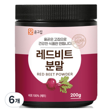 윤고집 레드비트 분말, 200g, 6개
