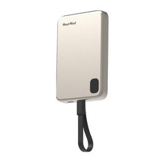 Meet Mind 吸附式線充行動電源 5000mAh Type-C 鋁合金款, LT003-C, 鈦色