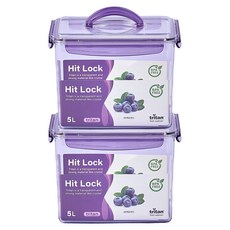 韓國 ecosense All Tritan Premium Heatlock 高級密封容器, 5L, 2個