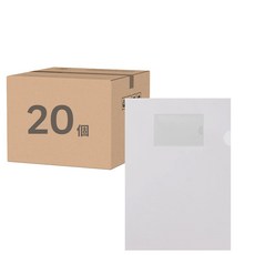 DaTaBanK 三田文具 A4 L型透明文件夾 附名片型 10個 Set, 9001N-10, 2包